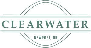 The words Clearwater in green.