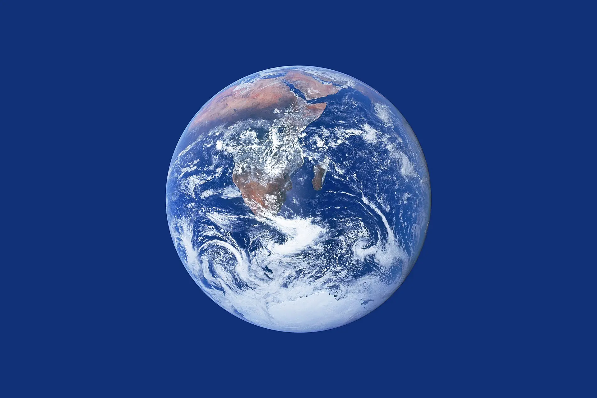 Photo of planet Earth from space